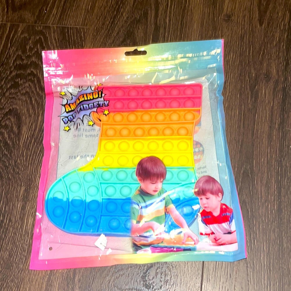 Bubble POP SHAPE OF BOOT COLORFUL